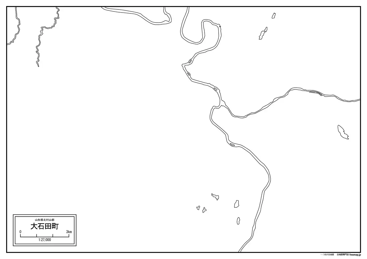 海岸線、川や池のみ記載