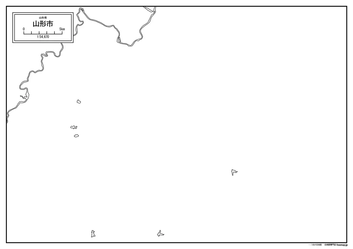 海岸線、川や池のみ記載