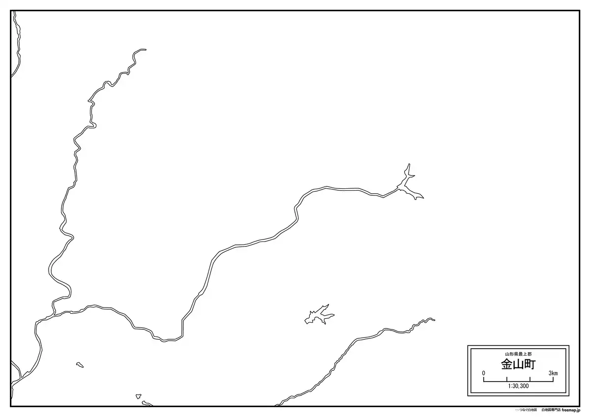 海岸線、川や池のみ記載