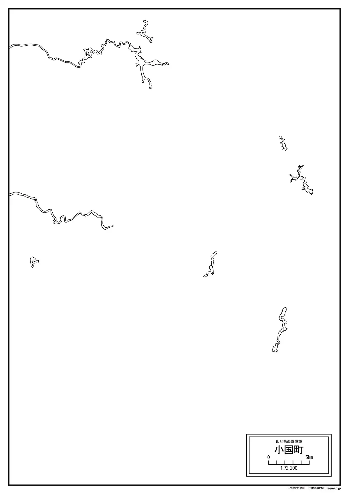 海岸線、川や池のみ記載