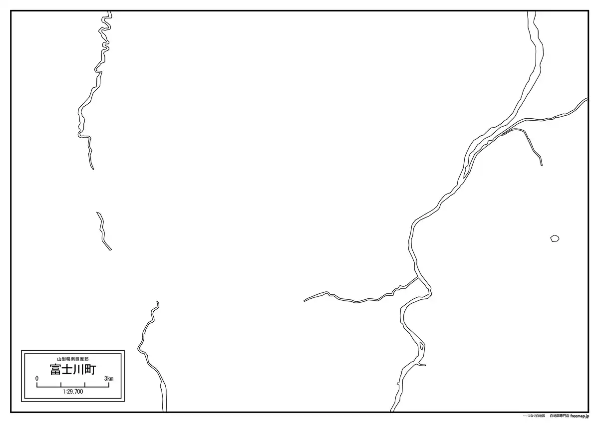 海岸線、川や池のみ記載