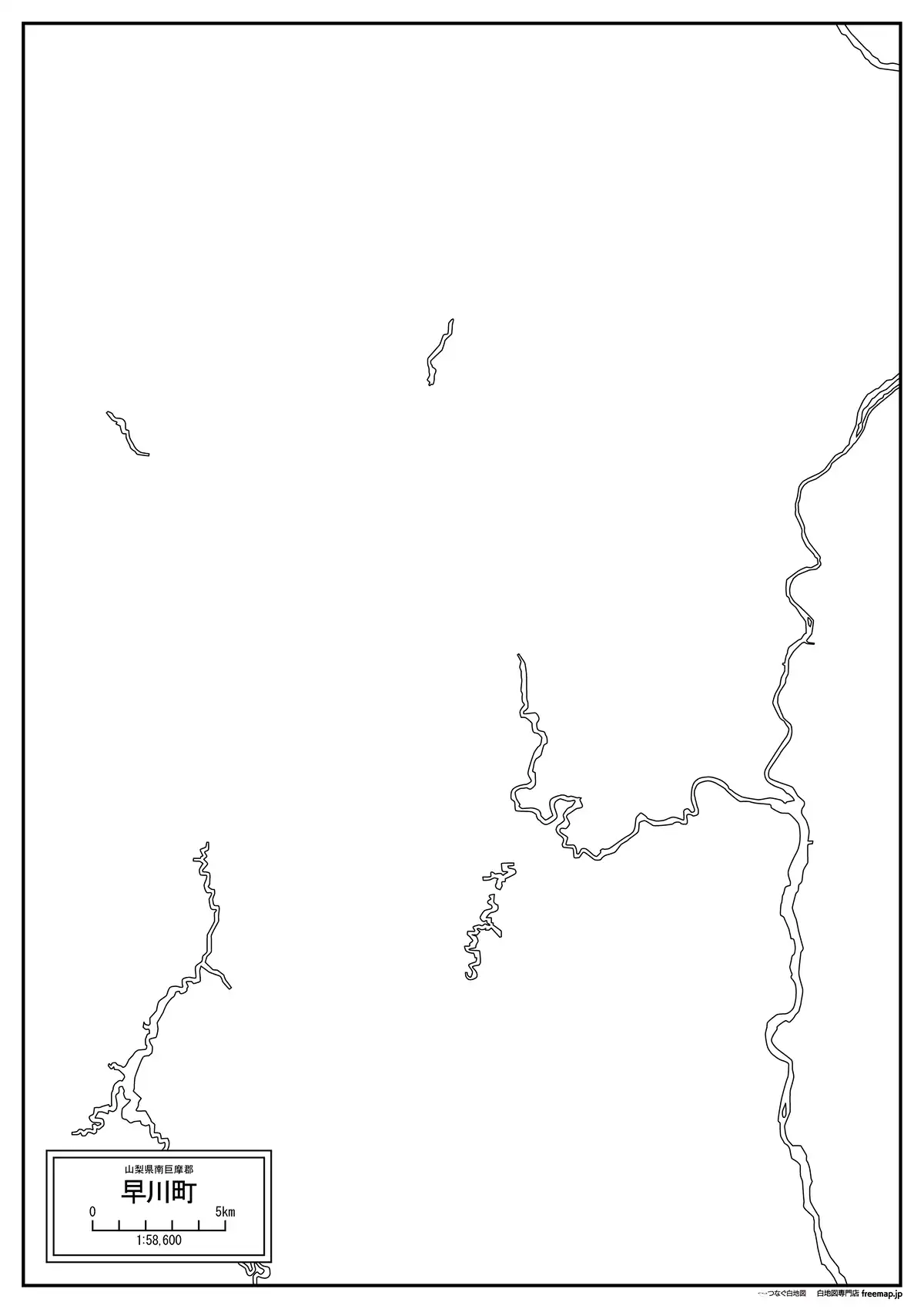 海岸線、川や池のみ記載
