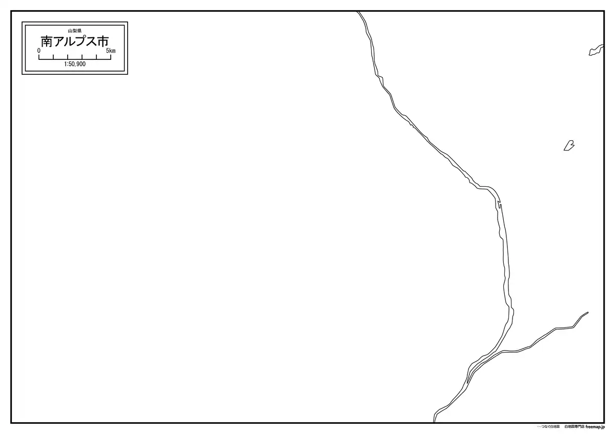 海岸線、川や池のみ記載