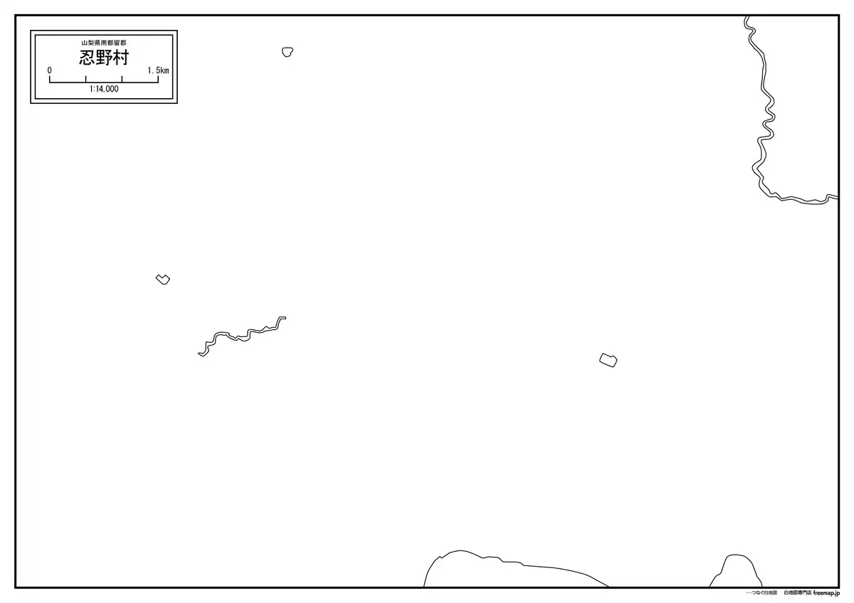 海岸線、川や池のみ記載