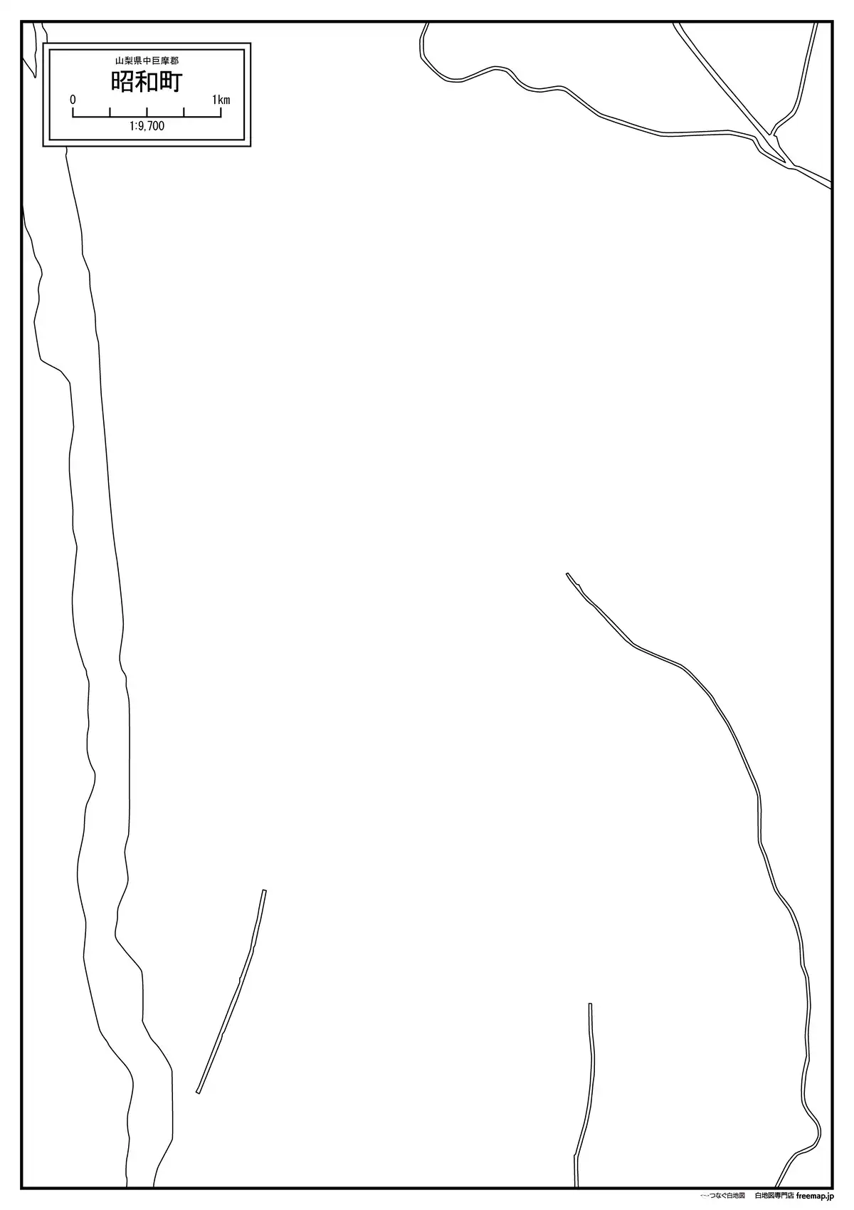 海岸線、川や池のみ記載