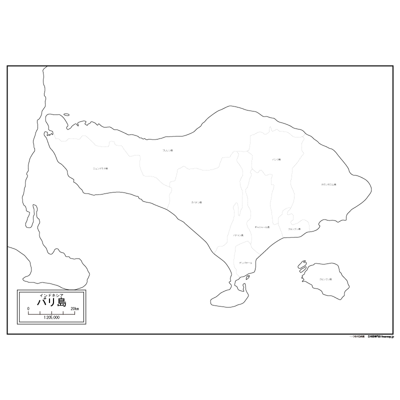 バリ島全図のサムネイル