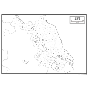 江蘇省（こうそしょう）の地図のサムネイル