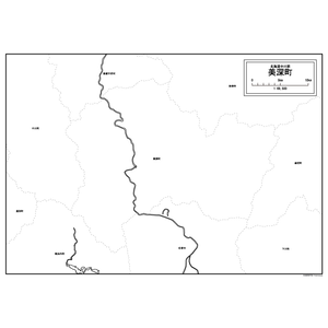 美深町の白地図のサムネイル