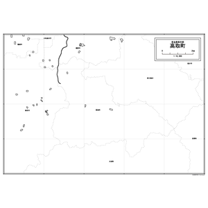高取町の白地図のサムネイル
