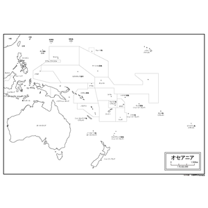 オセアニアの白地図のサムネイル