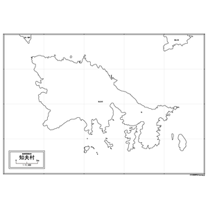 知夫村の白地図のサムネイル