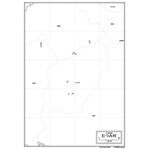 むつみ村の白地図のサムネイル