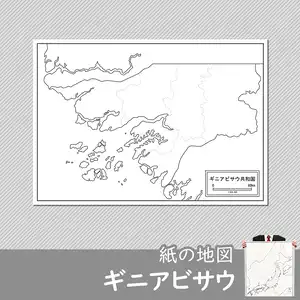 ギニアビサウの白地図のサムネイル