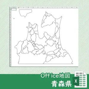 青森県のoffice地図のサムネイル