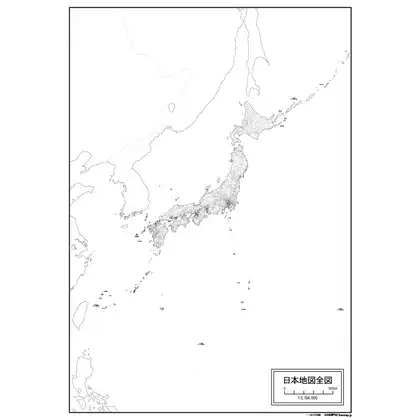 日本地図全図のサムネイル