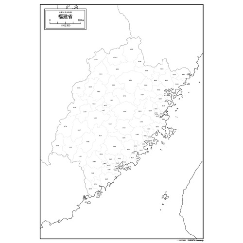 福建省（ふっけんしょう）の地図のサムネイル