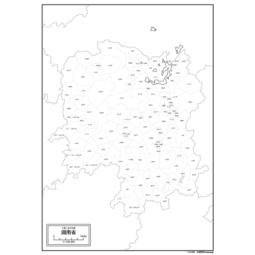 湖南省(こなんしょう)の地図のサムネイル