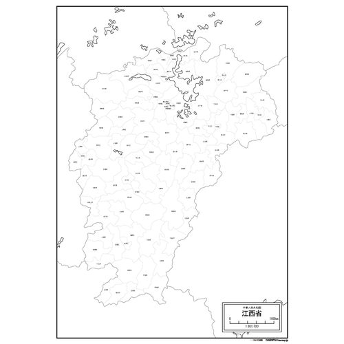 江西省(こうせいしょう)の地図のサムネイル