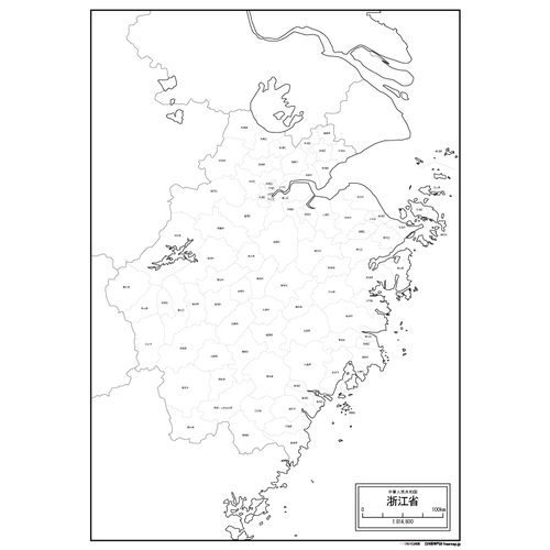 浙江省(せっこうしょう)の地図のサムネイル
