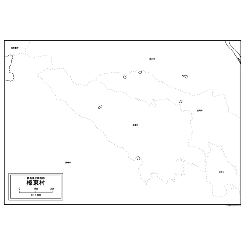 榛東村の白地図のサムネイル