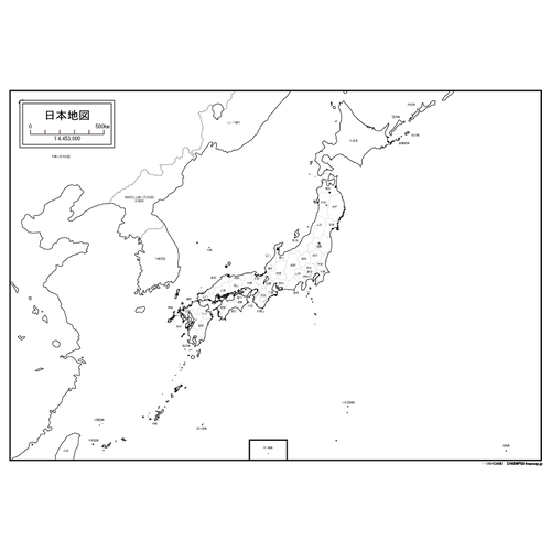 日本地図-簡易版のサムネイル