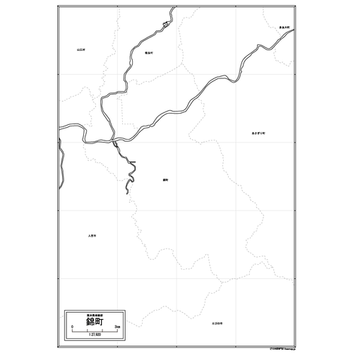 錦町の白地図のサムネイル