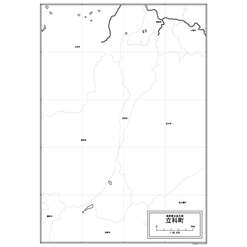 立科町の白地図のサムネイル
