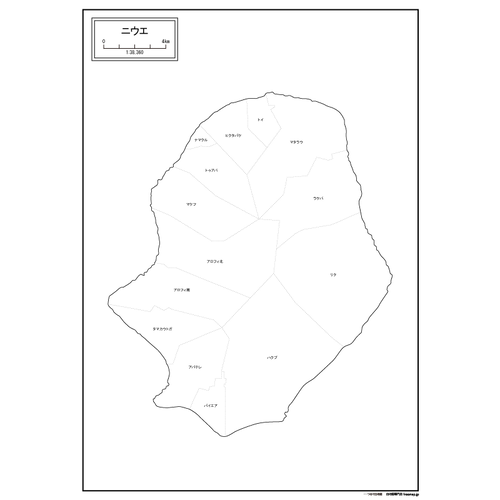 ニウエの白地図のサムネイル