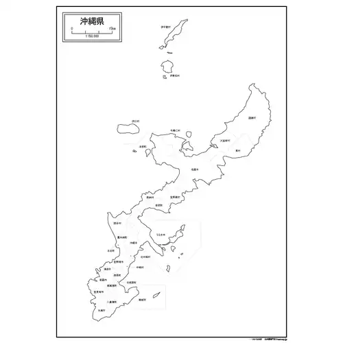 沖縄県-本島周辺図のサムネイル