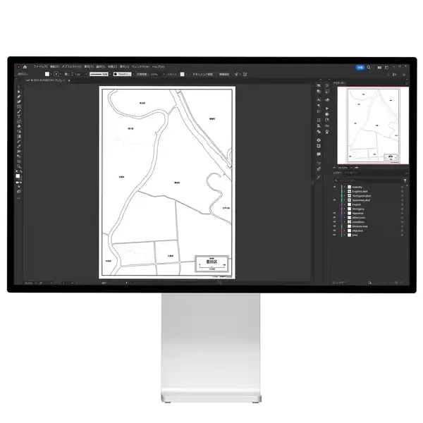 神奈川県横浜市全体の白地図と各18区のセット（Aiファイル）