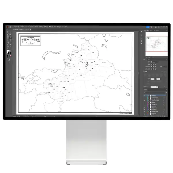 千葉県千葉市と6区セット（Aiファイル）