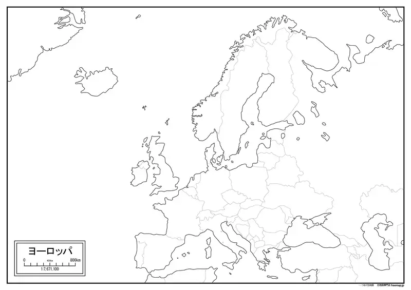 ヨーロッパ大陸ワイドの画像