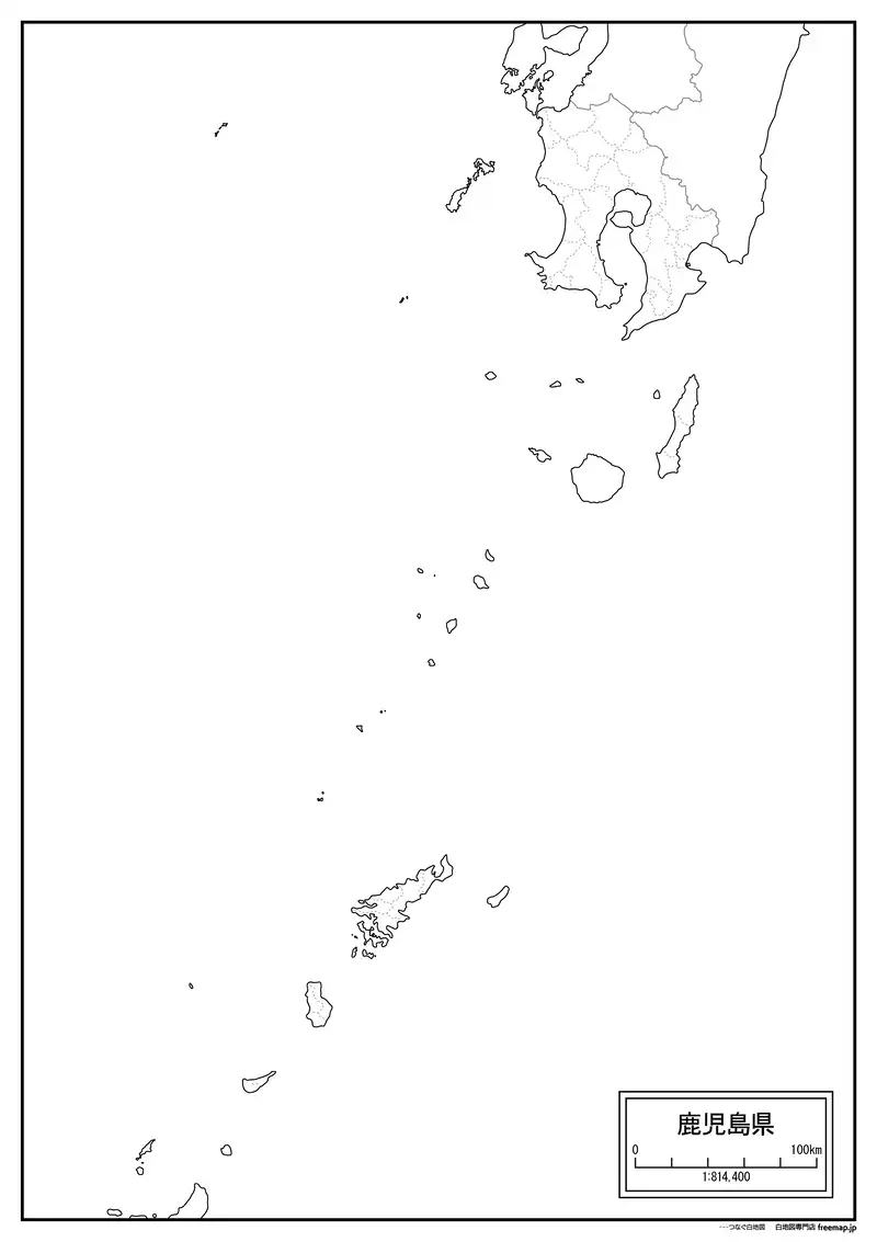 鹿児島県全図の画像