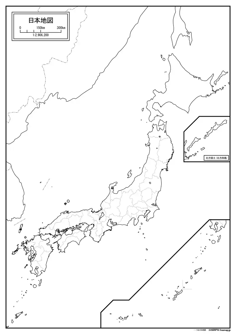 日本地図の画像