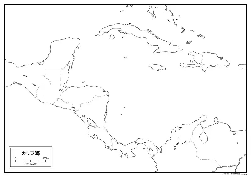 カリブ海全図の画像