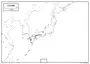 都道府県の境界線が記載された日本地図